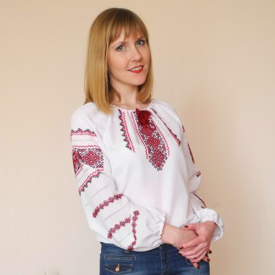 sorochka vyshyvanka Ukrainian *HANDMADE* embroidered shirt for ladies blouse 