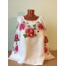Embroidered blouse "Olvia: peonies"