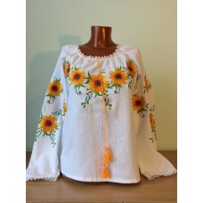 Embroidered blouse "Olvia: sunflowers"