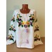 Embroidered blouse "Olvia: pansies"