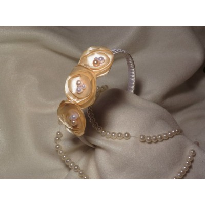 Hair band "Golden Roses"