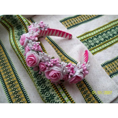 Ukrainian Wreath "Gentle Roses"