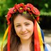 Ukrainian Wreath "Poppies with colorful ribbons"