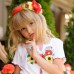 Ukrainian Headdress "Pink Flowers on Hair band"