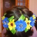 Ukrainian Wreath "Bluebell&Sunflower"