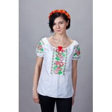 Embroidered  blouse "Leaves&Berries"