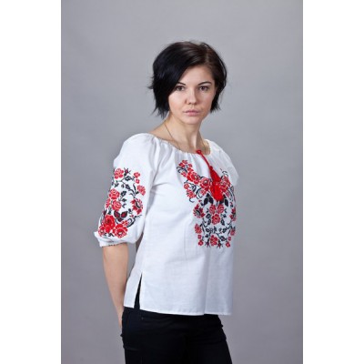 Embroidered  blouse "Roses Traditional"