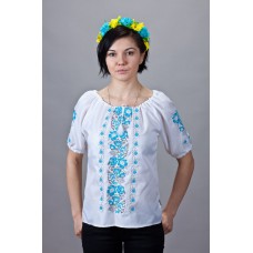 Embroidered  blouse "Roses&Clouds"