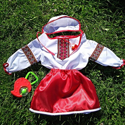 Embroidered costume for baptism "Girl 3"