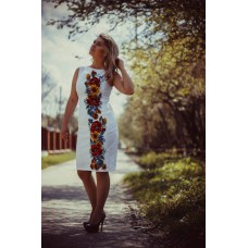 Beads Embroidered Dress "Fragrance of Flower"