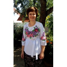 Beads Embroidered Blouse "Lilac"