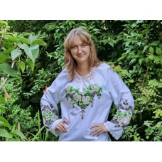 Beads Embroidered Blouse "Rose Perfume"