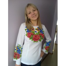 Beads Embroidered Blouse "Colourful Emotion"