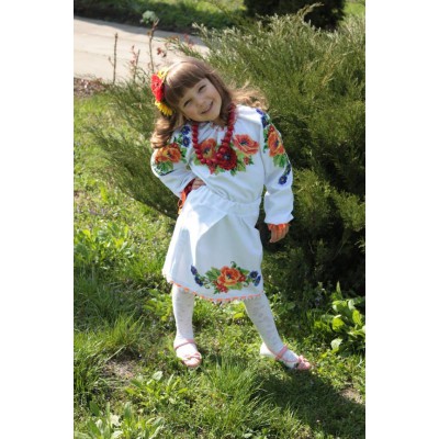 Beads Embroidered Dress for girl "Sweet Baby"