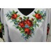 Beads Embroidered Dress "Bouquet of Roses"