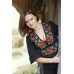 Beads Embroidered Blouse "Carpathian Night"