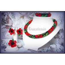 Necklace "Patriotic #7"