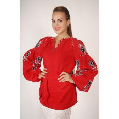 Boho Style Ukrainian Embroidered Folk  Blouse 10