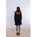 Embroidered coat "Poppy Bouquet" black