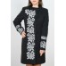 Embroidered coat "Roses Lace" black