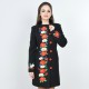 Embroidered coat "Flower Fantasy" black