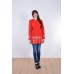 Embroidered coat "Melody" red