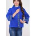 Embroidered coat "Flower Lace" blue