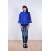 Embroidered coat "Flower Lace" blue