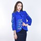 Embroidered coat "Bluebell" blue