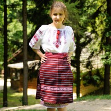 Traditional Skirt (Plakhta) Short Red