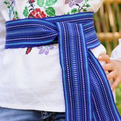 Traditional Belt (Krayka) Blue for children