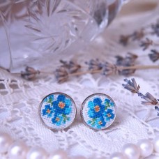 Earrings "Forget-me-not"