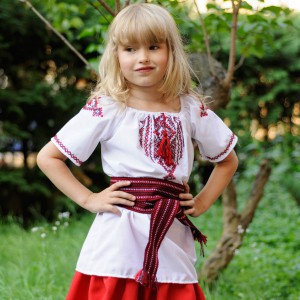Embroidered blouse for little girl "Poltava Summer"