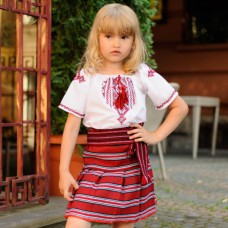 Embroidered Skirt (plakhta) for little girl "Traditional"