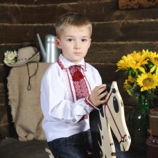 Embroidered shirt for little boy "Orest"