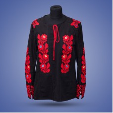 Embroidered blouse "Borshivka Red on Black"
