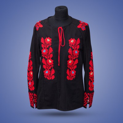 Embroidered blouse "Borshivka Red on Black"