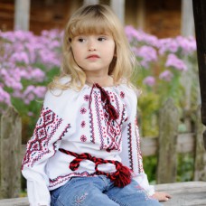 Embroidered blouse for little girl "Awesome Childhood"