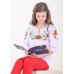 Embroidered blouse for little girl "Panna: Cutie"