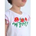 Embroidered tee-shirt for little girl "Panna: Little Wreath"