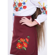 Embroidered skirt (plakhta) for little girl "Panna: Dream" mauve