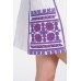 Sleeveless Ukrainian Embroidered Mini Dress "Lavander"