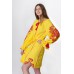 Boho Style Ukrainian Embroidered Dress "Richelieu" yellow