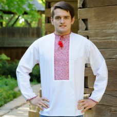 Embroidered shirt "Red Classic"