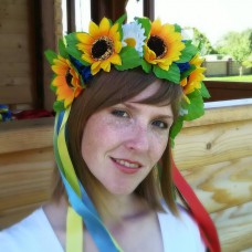 Ukrainian Wreath "Sunflower Field"