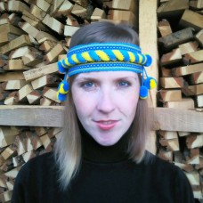 Ukrainian Chiltse "Curling Blue&Yellow"