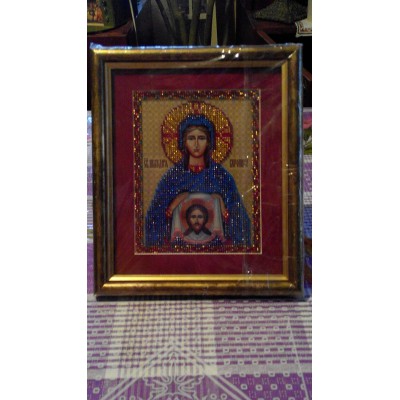 St. Veronica Beads Embroidered Icon