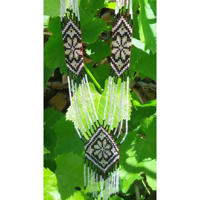 Necklace "Gerdan 3 Shades of Passion: black&white"