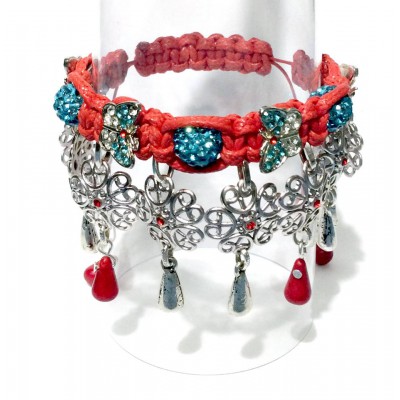 Bracelet "Poppies on Grassland"