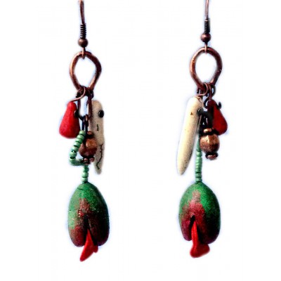 Earrings "Poppies Vintage"